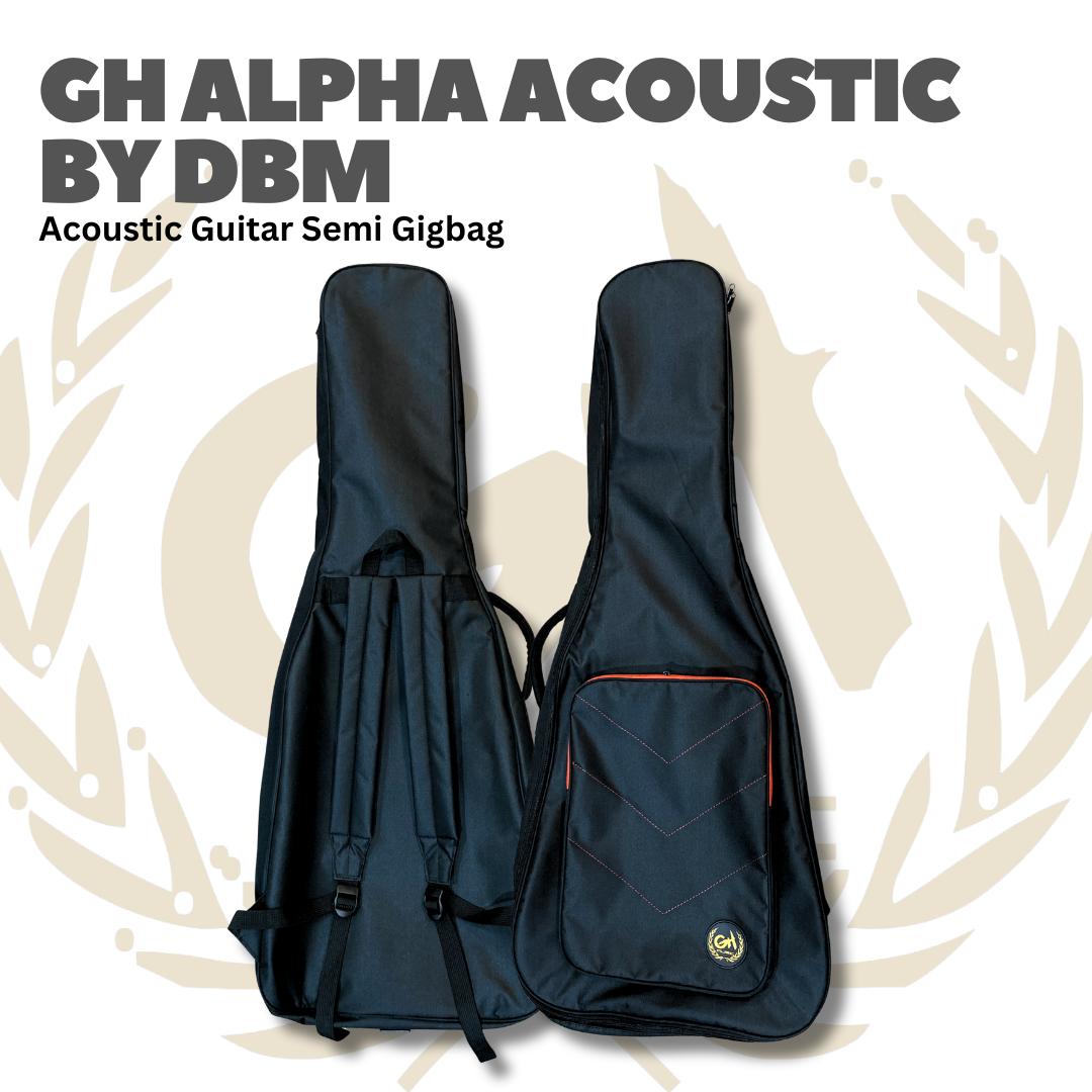 NB GH Alpha Acoustic By DBM Guitar Semi Gigbag - Tas Gitar Akustik Semi Gigbag GH Tas Gitar Klasik Semi Gigbag