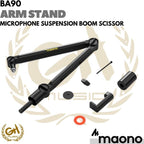 MAONO BA90 Microphone Suspension Boom Scissor Arm Stand Mic