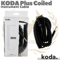 KODA Plus Coiled Instrument Cable | Kabel Jack Akai Gitar Bass TS