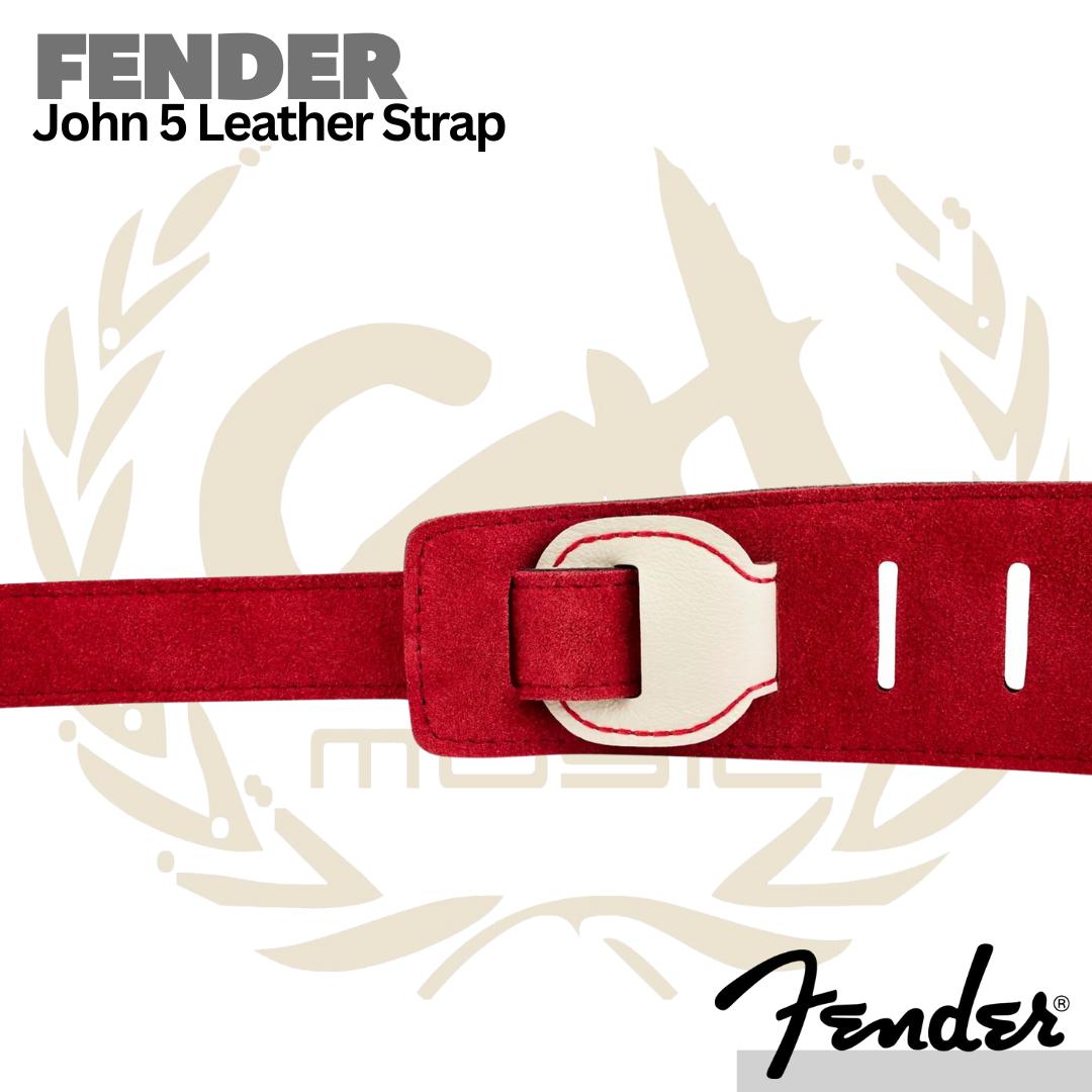 Fender John 5 Leather Guitar Strap - Strep Kulit Gitar Bass