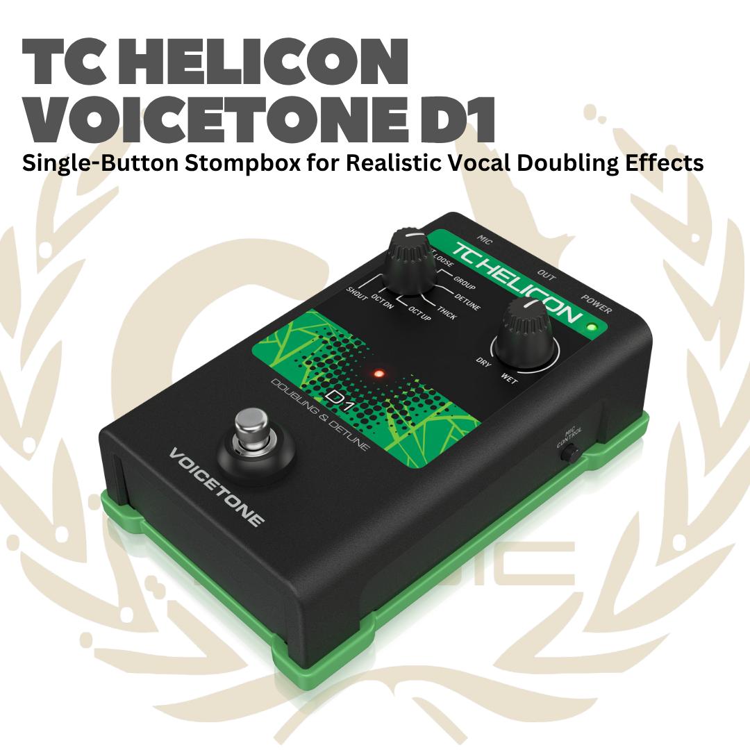 TC Helicon Voicetone D1 - D 1 Voice tone Efek Gitar Bass Pedal D-1