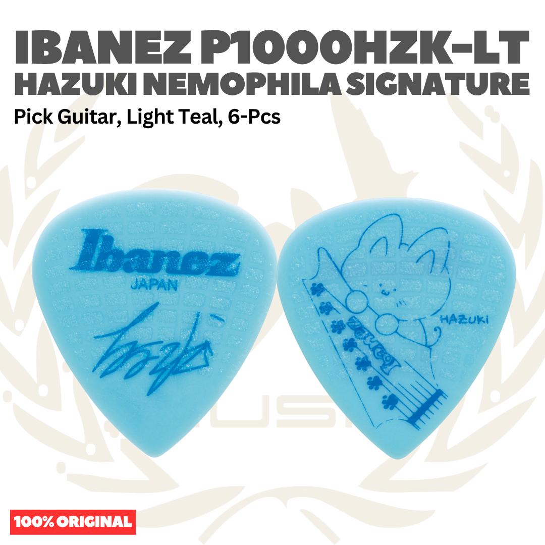 Ibanez P1000HZK-LT HAZUKI Nemophila Signature Guitar Picks, Light Teal, 6-Pack - Pik Gitar isi 6