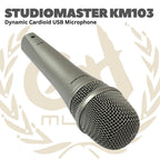 KM103 Dynamic Cardioid USB Microphone - KM 103 Mik Dinamik USB Karaoke Studiomaster Mic KM-103 Original
