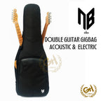 DOUBLE GIGBAG NB PRO ACOUSTIC GUITAR & ELECTRIC GUITAR - TAS GITAR AKUSTIK DOUBLE GIG BAG