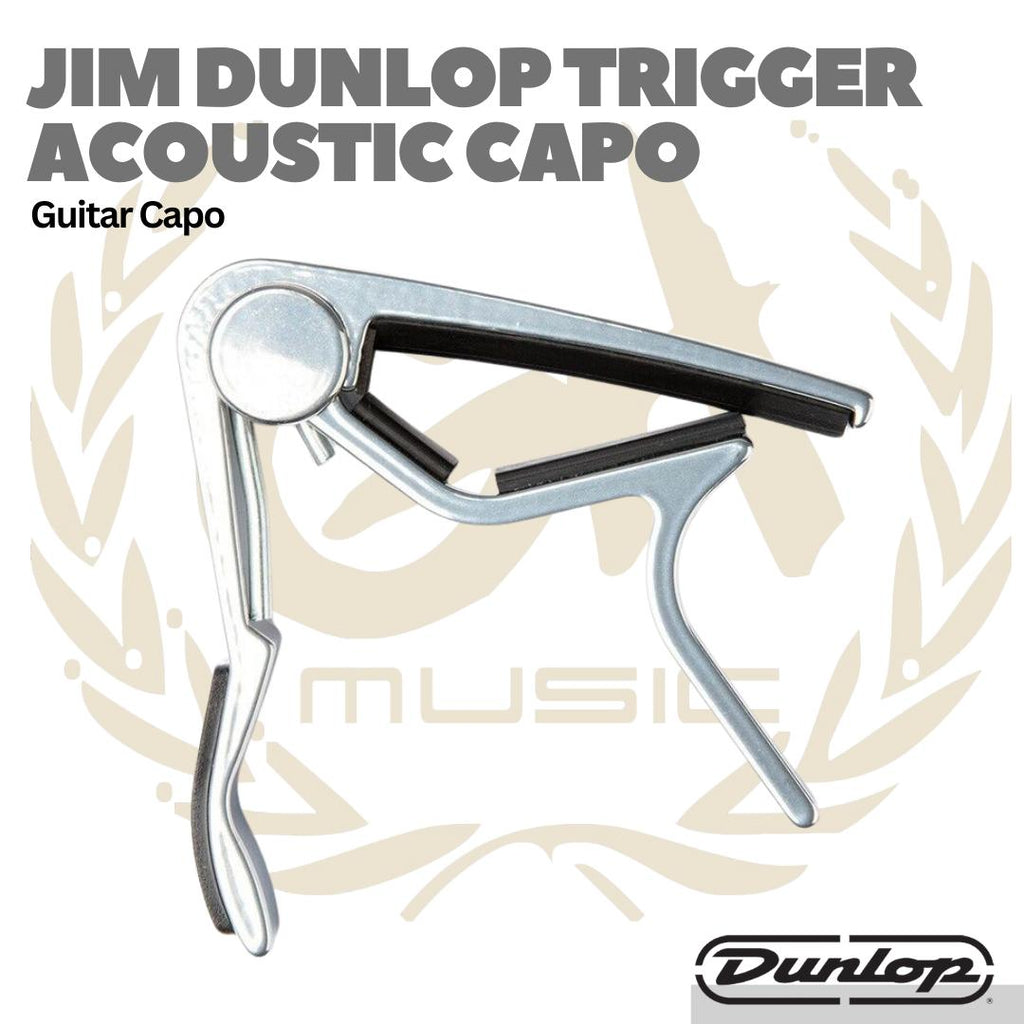 JIM DUNLOP 83CN TRIGGER CAPO ACOUSTIC CURVED NICKEL - Capo Gitar