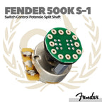 Fender 500K S-1 Switch Control Pot Split Shaft - Potensio Gitar Bass