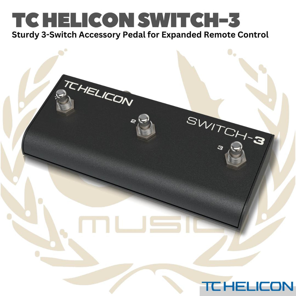 TC HELICON SWITCH-3 FOOTSWITCH - PEDAL FOOTSWITCH EFEK GITAS BASS