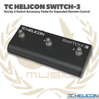 TC HELICON SWITCH-3 FOOTSWITCH - PEDAL FOOTSWITCH EFEK GITAS BASS