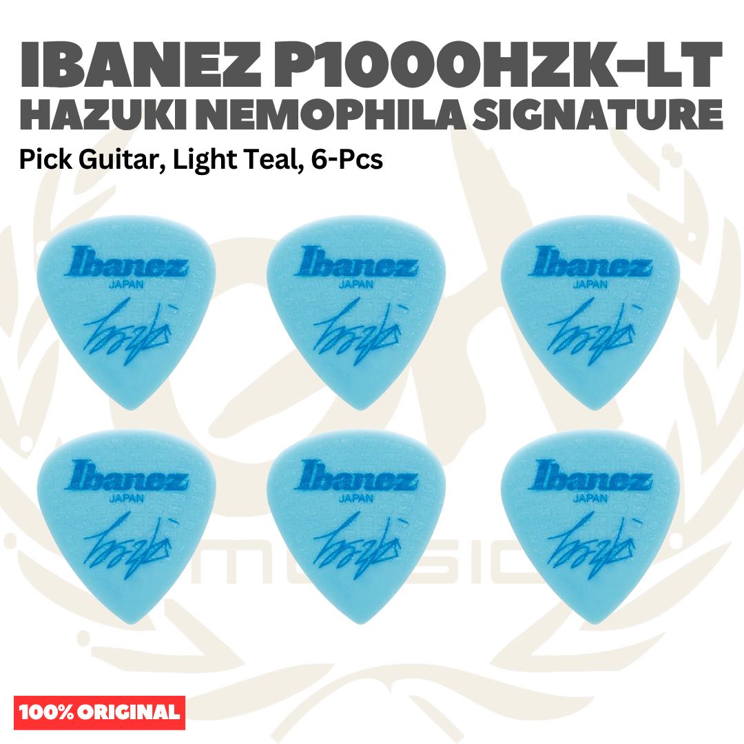 Ibanez P1000HZK-LT HAZUKI Nemophila Signature Guitar Picks, Light Teal, 6-Pack - Pik Gitar isi 6