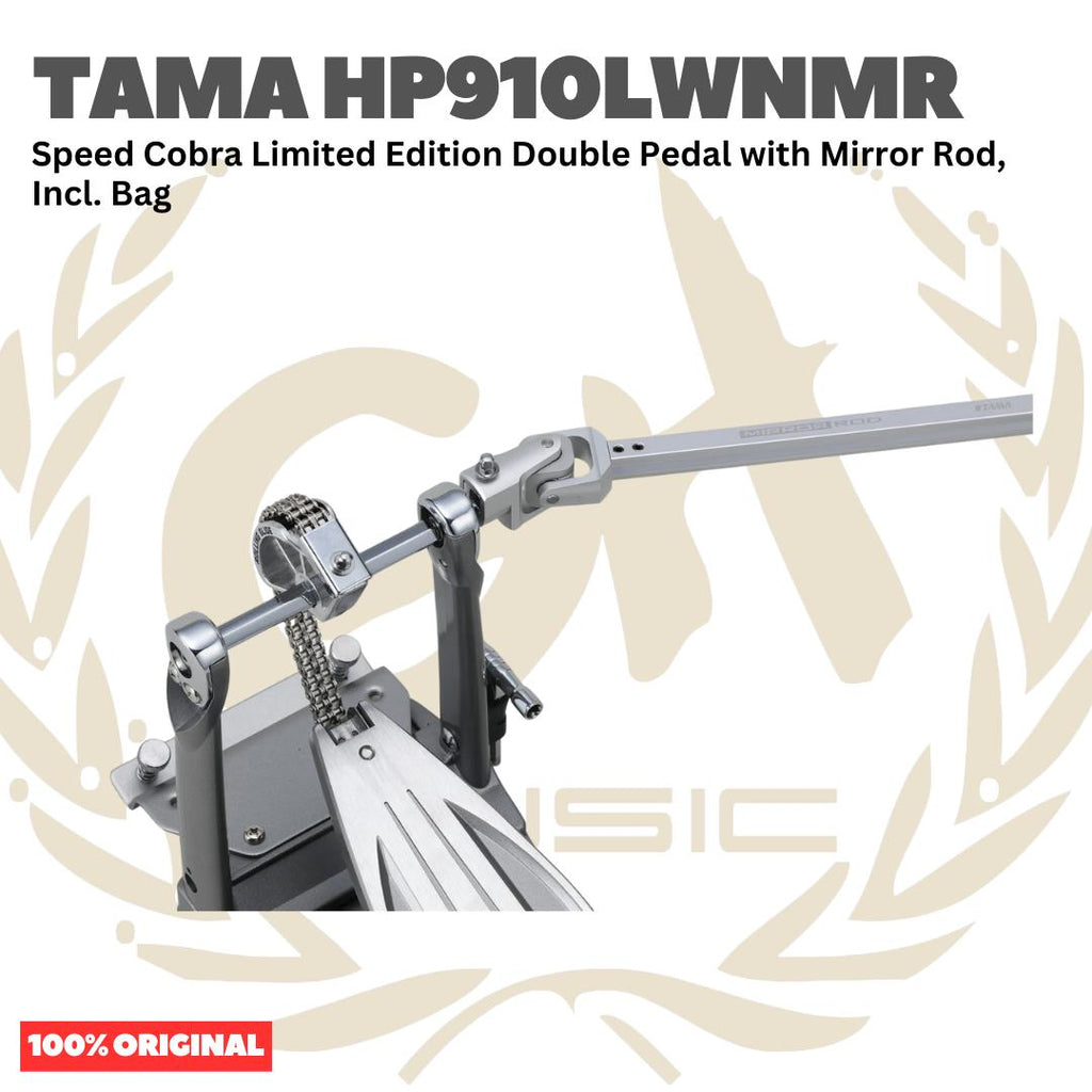 TAMA HP910LWNMR Speed Cobra Limited Edition Double Pedal with Mirror Rod - Dobel Pedal Kick Twin Pedal Drum