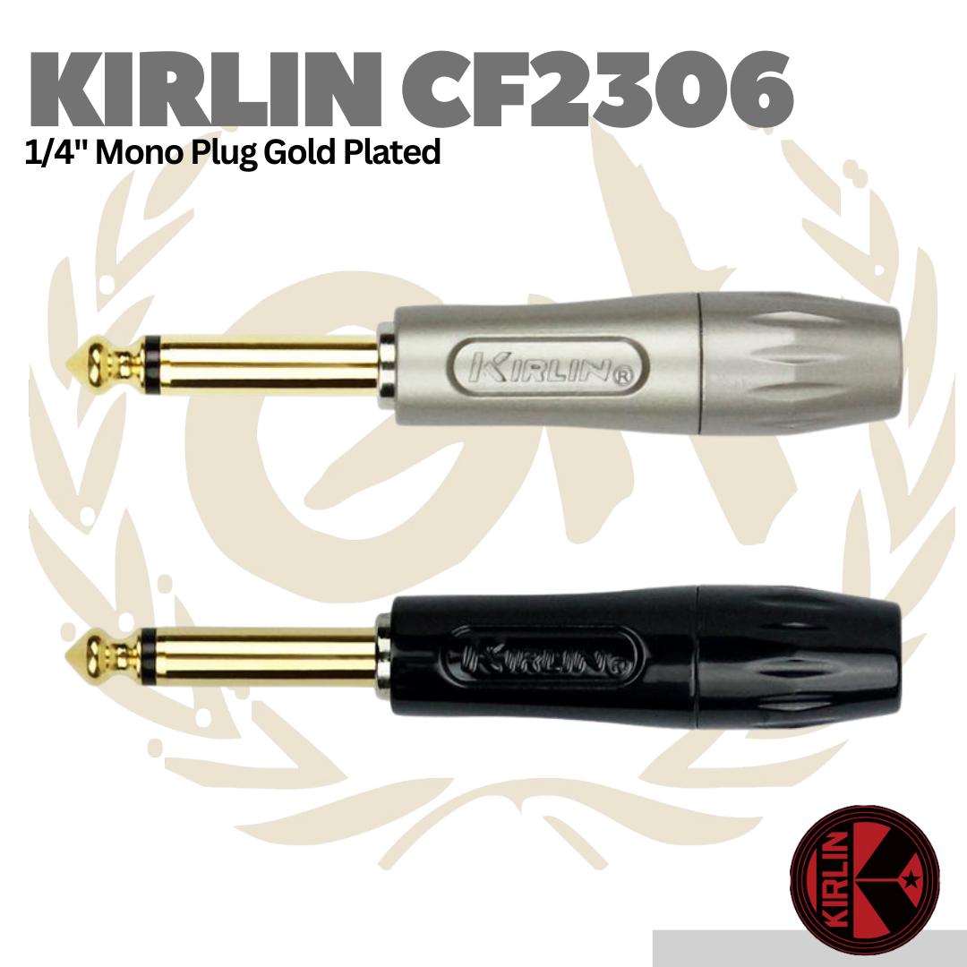 Kirlin CF2306 1/4" Mono Plug Gold Plated - Jack Akai