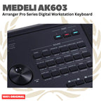 MEDELI AK603 61-Keys Arranger Pro Series Digital Workstation Keyboard Portable - AK-603 Keyboard Original Asli