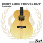 Cort Luce F Bevel Cut Acoustic Electric Guitar - Gitar Akustik Elektrik