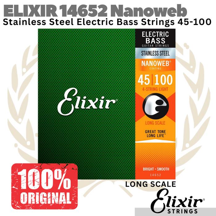 ELIXIR 14652 Nanoweb Long Scale Electric Bass Strings 45-100 | Senar
