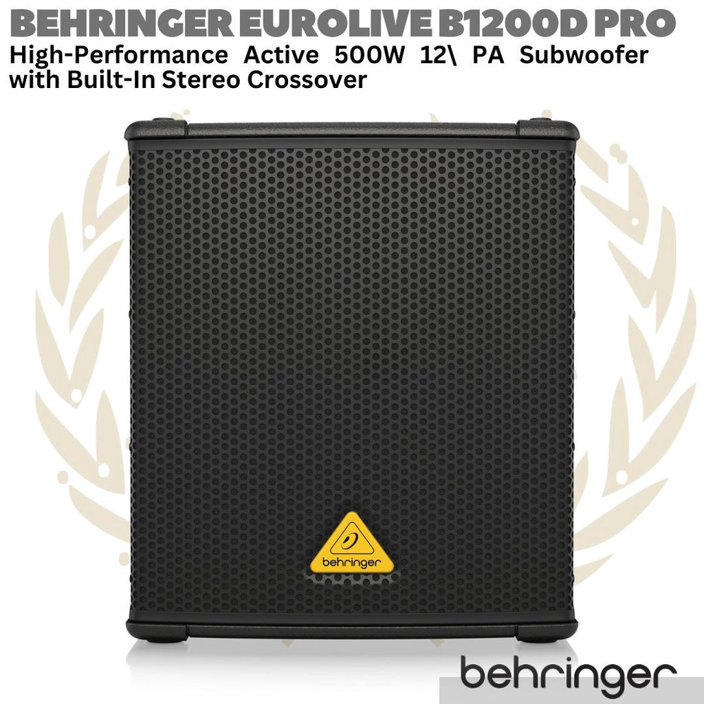 BEHRINGER EUROLIVE B1200D PRO Active 500W 12" PA Subwoofer | Sub Aktif