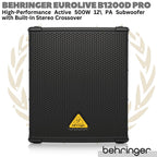 BEHRINGER EUROLIVE B1200D PRO Active 500W 12" PA Subwoofer | Sub Aktif