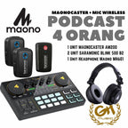 PAKET PODCAST 4 ORANG MAONOCASTER AU AM200 PLUS MIC LAVALIER WIRELESS