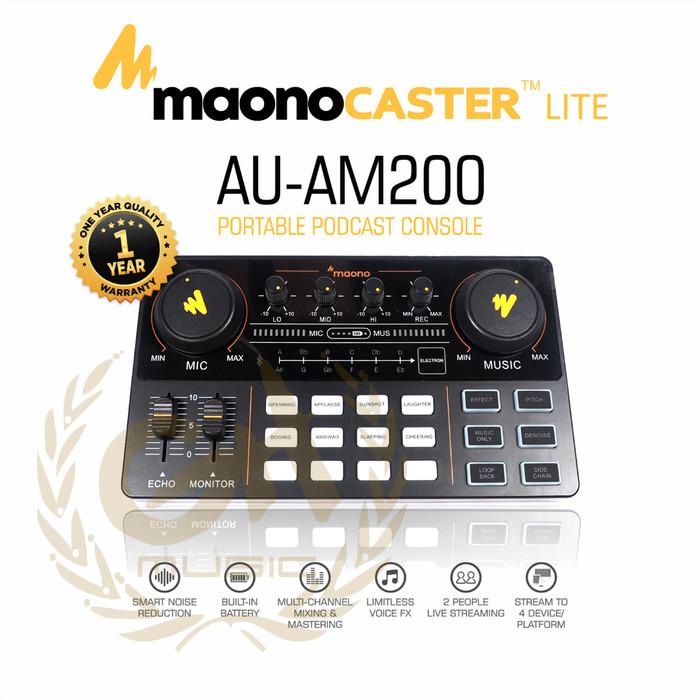MAONOCASTER MAONO AM200 MIXER CONSOLE PORTABLE PODCAST STUDIO