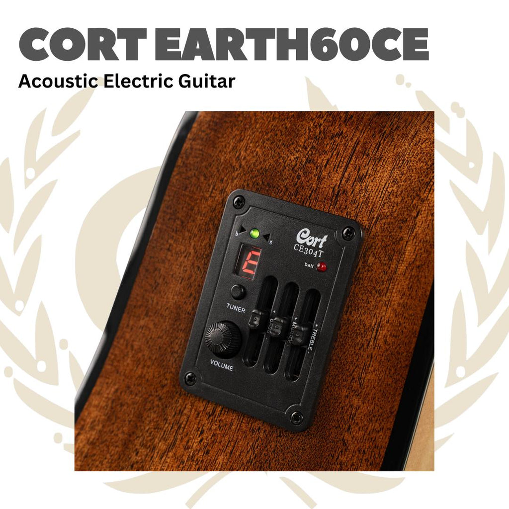 CORT Earth60CE Acoustic Electric Guitar | Gitar Akustik Elektrik
