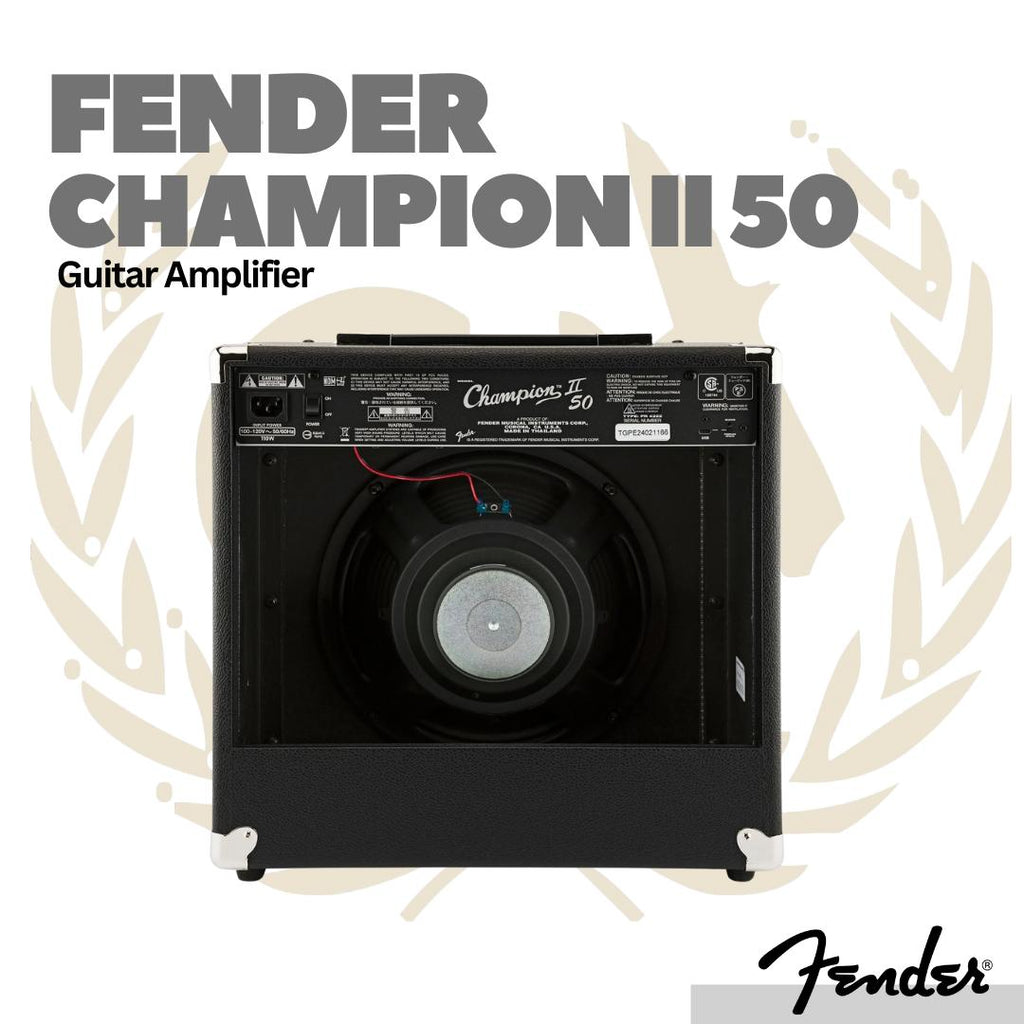 Fender Champion II 50 Guitar Combo Amplifier - Ampli Gitar