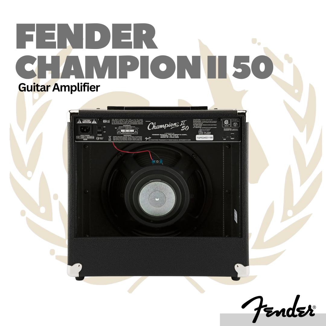 Fender Champion II 50 Guitar Combo Amplifier - Ampli Gitar