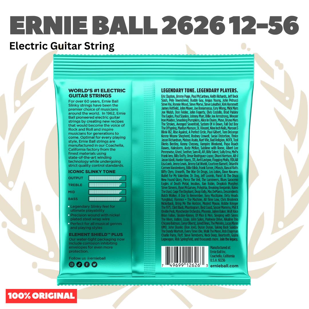 Ernie Ball 2626 Not Even Slinky Nickel Wound Electric Guitar Strings, 12-56 - Senar Elektrik
