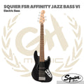 Squier Affinity Series Jazz Bass VI 6 Strings Bass Guitar, Indian Laurel FB | Gitar Bass Elektrik 6 Senar