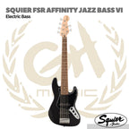 Squier Affinity Series Jazz Bass VI 6 Strings Bass Guitar, Indian Laurel FB | Gitar Bass Elektrik 6 Senar