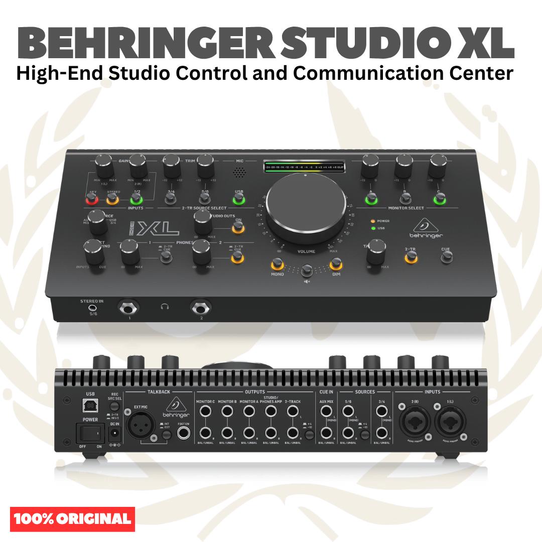 Behringer STUDIO XL High-End Studio Control and Communication Center with Midas Preamps, 192 kHz 2x4 USB Audio Interface and VCA Stereo Tracking