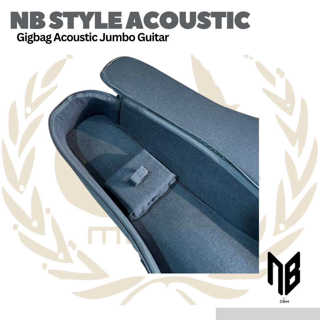 NB STYLE ACOUSTIC GUITAR JUMBO GIGBAG BY DBM - TAS GITAR AKUSTIK JUMBO GIG BAG