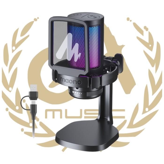 MAONO DGM20 Condenser USB Gaming RGB Microphone + Noise Reduction DM20