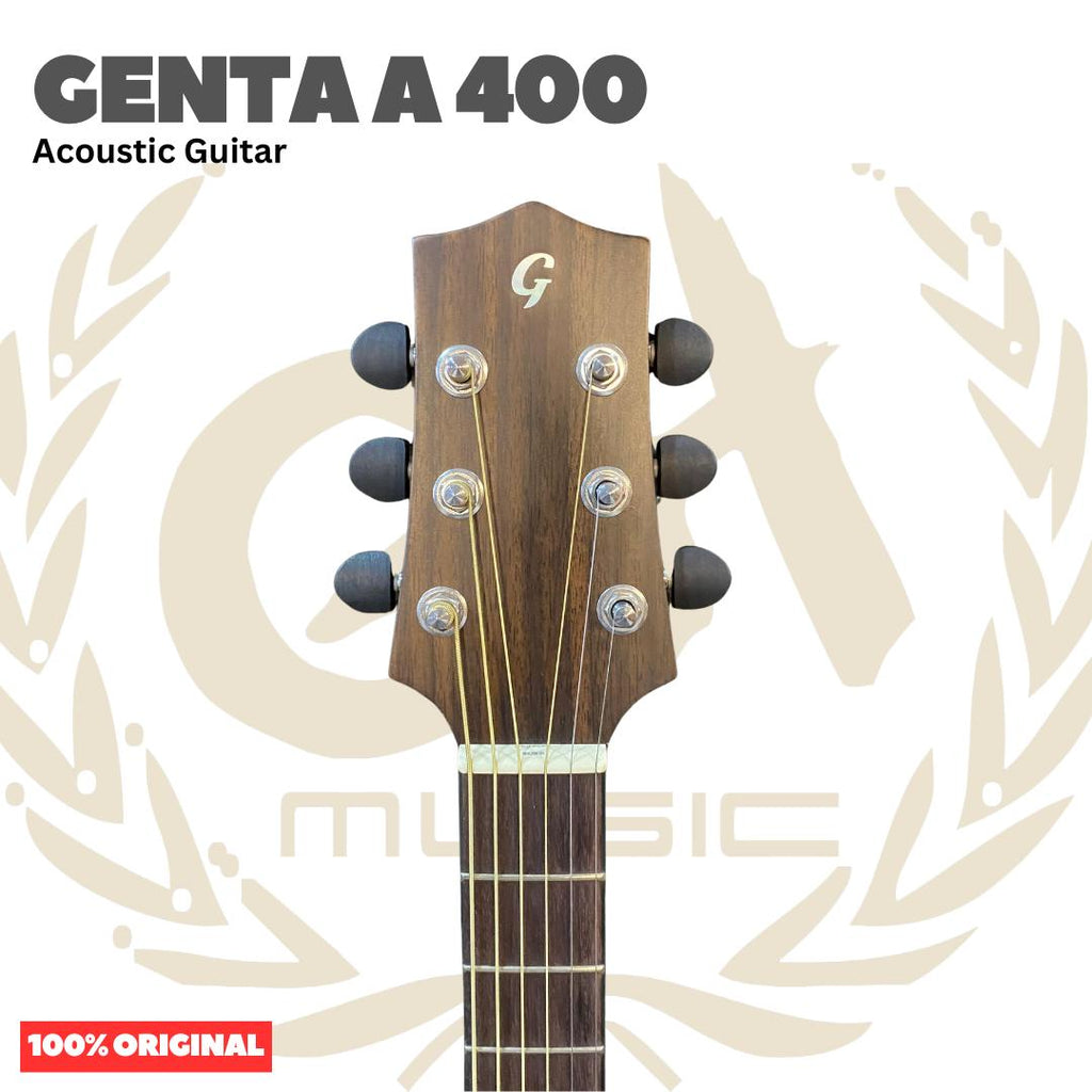 Genta A 400 Acoustic Guitar - Gitar Akustik Genta A400 Original Asli