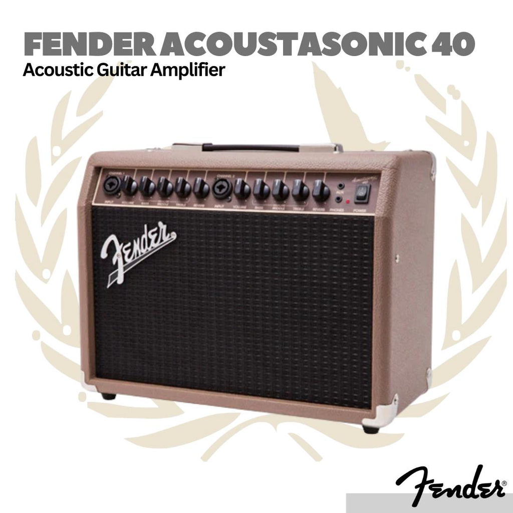Fender Acoustasonic 40 Acoustic Guitar Combo Amplifier - Ampli Gitar Akustik