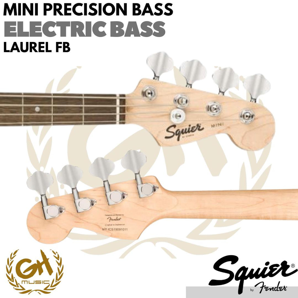 SQUIER MINI PRECISION BASS, LAUREL FB, ELECTRIC BASS - BASS ELEKTRIK
