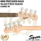 SQUIER MINI PRECISION BASS, LAUREL FB, ELECTRIC BASS - BASS ELEKTRIK