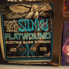 Ernie Ball 2815 Extra Slinky Flatwound Electric Bass Strings, 40-95