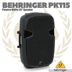 BEHRINGER PK115 Passive 800-Watt 15" PA Speaker System - Spiker Pasif