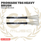PROMARK TB6 Heavy Brush Telescopic Wire Brush - Stik Brass Snare Stik Kawat Jazz Original Asli