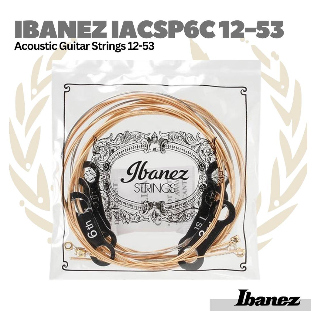 Ibanez IACSP6C 12-53 Phospor Bronze Acoustic Guitar Strings - Senar Gitar