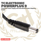 TC Electronic Powerplug 9 Universal Power Supply with Worldwide Power Adaptors 9 Volt - Adaptor untuk Efek Alat Musik Original Asli
