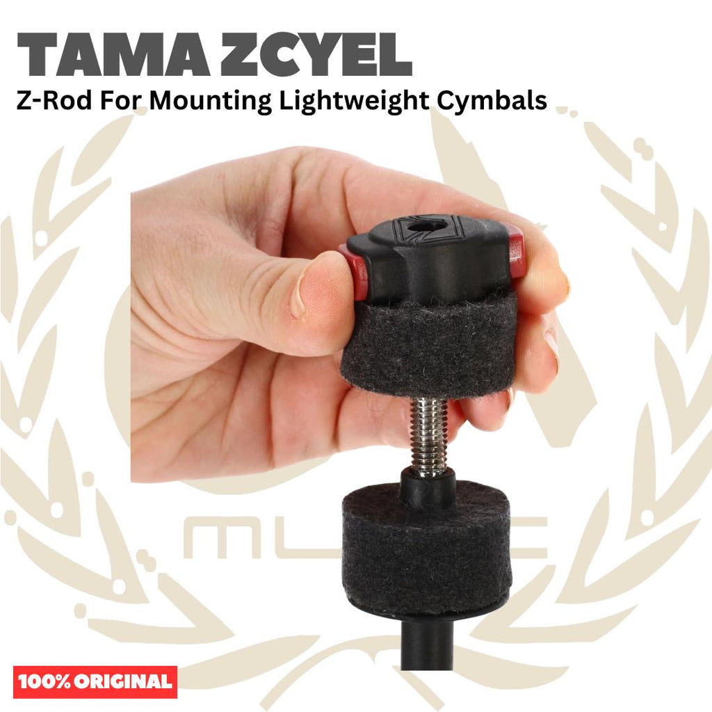 TAMA ZCYEL Z-Rod For Mounting Lightweight Cymbals - Clamp Simbal Drum Original Asli