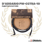 D’ADDARIO PLANET WAVES PW-CGTRA-10 ANGLED SINGLE CONDUCTOR INSTR CABLE 10FT