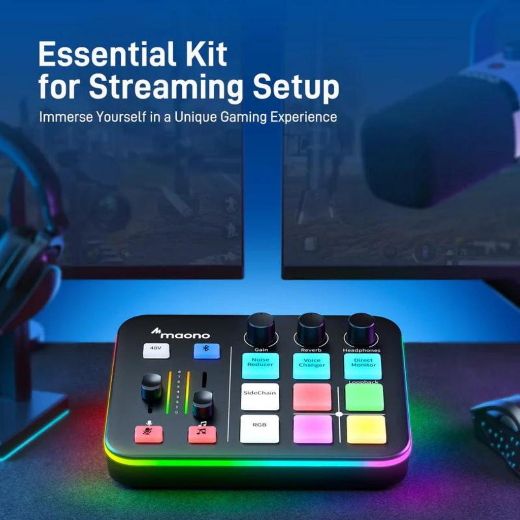 Maono G1 Neo Live Streaming Audio Interface - Soundcard Gaming Podcast