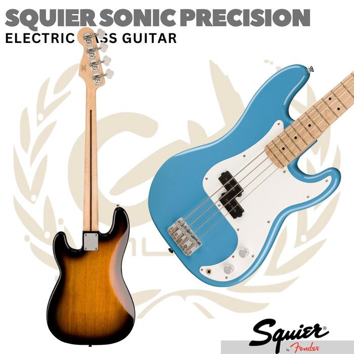 SQUIER SONIC PRECISION Electric Bass Guitar | Bass Listrik Elektrik - CALIFORNIA BLUE