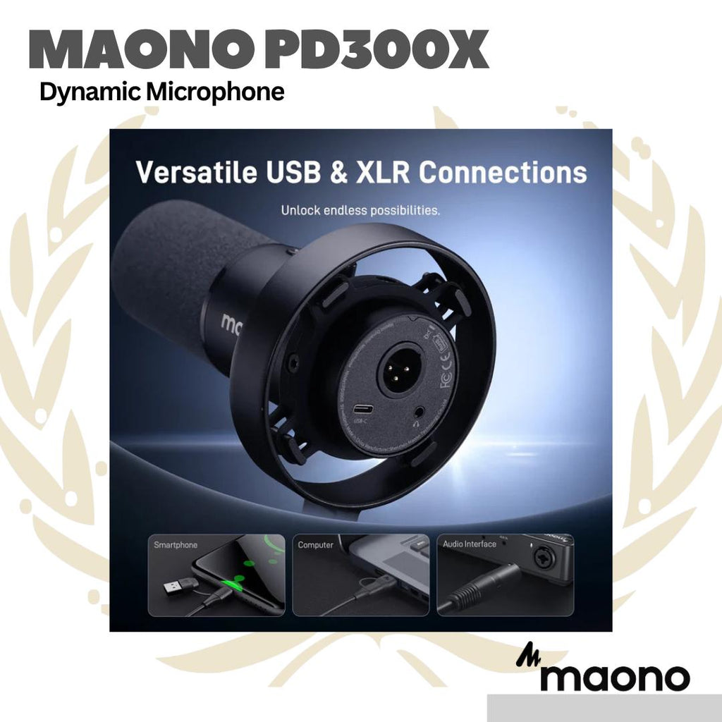 MAONO PD300X USB/XLR Dynamic Microphone | Mic Gaming Podcast
