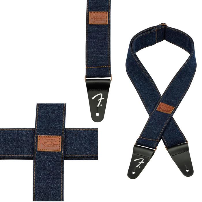 FENDER x WRANGLER Denim Guitar Straps | Strap Gitar Bass