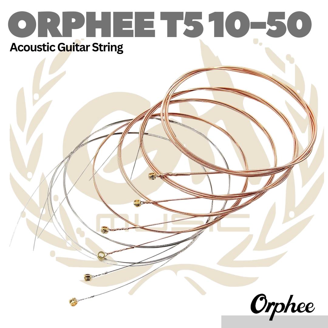 Orphee T5 Acoustic Guitar String 10-50 - Senar Gitar Akustik Steel