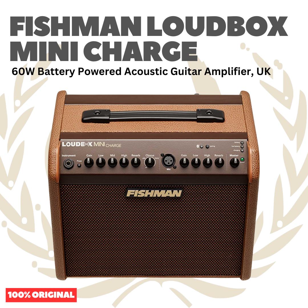 Fishman Loudbox Mini Charge 60W Battery Powered Acoustic Guitar Amplifier - Speaker Ampli Akustik Dengan Baterai Charger