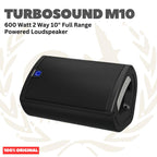 Turbosound Milan M10 600 Watt 2 Way 10" Full Range Powered Loudspeaker Portable - Speaker Aktif Portabel