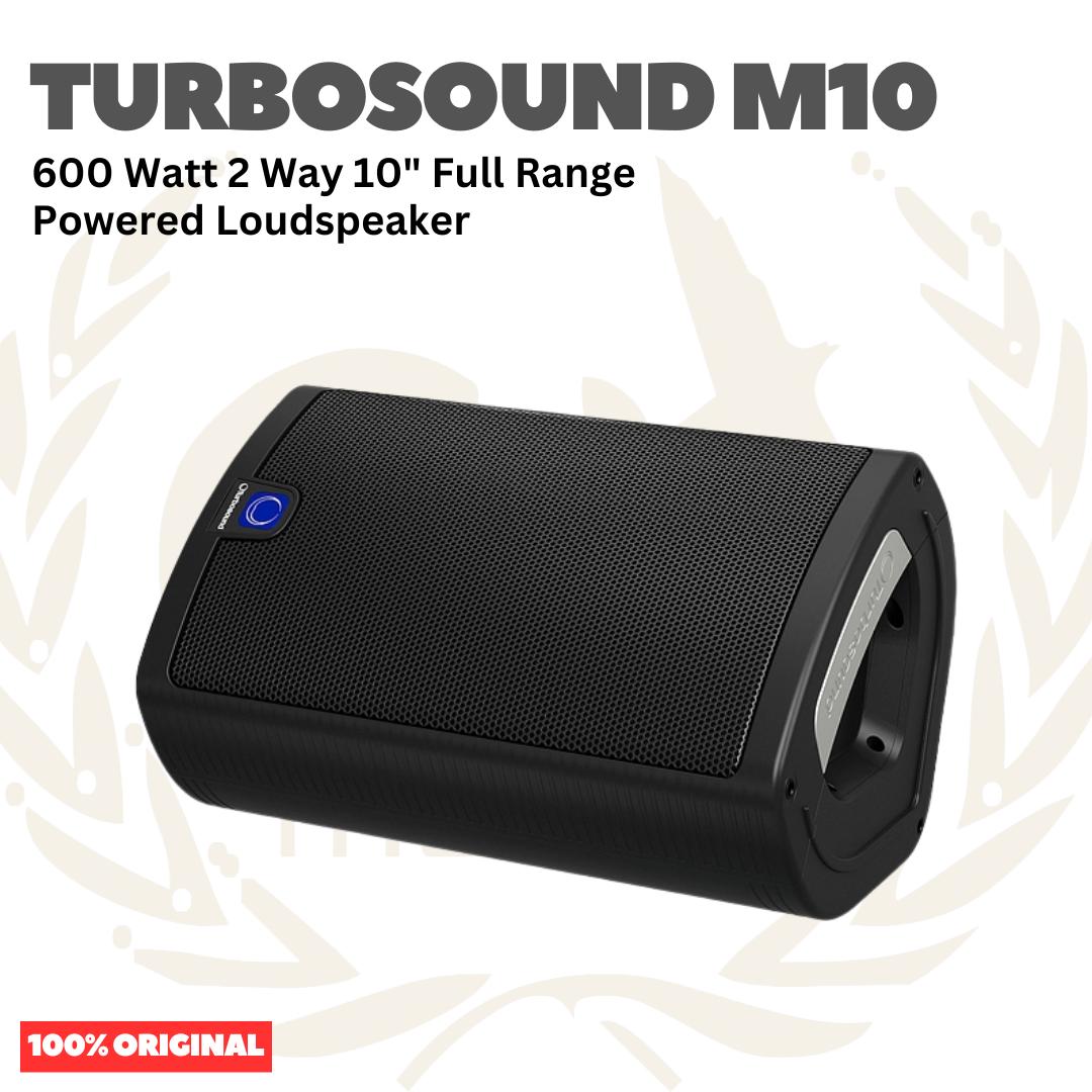 Turbosound Milan M10 600 Watt 2 Way 10" Full Range Powered Loudspeaker Portable - Speaker Aktif Portabel